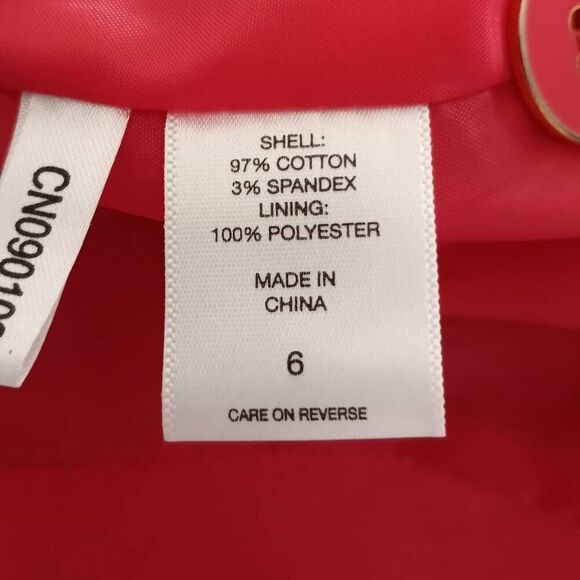 NEW YORK & COMPANY 7TH AVENUE PINK/CORAL BLAZER SZ.6 EUC. - Picture 5 of 7